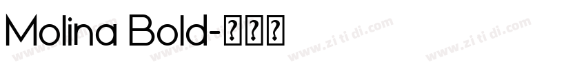 Molina Bold字体转换